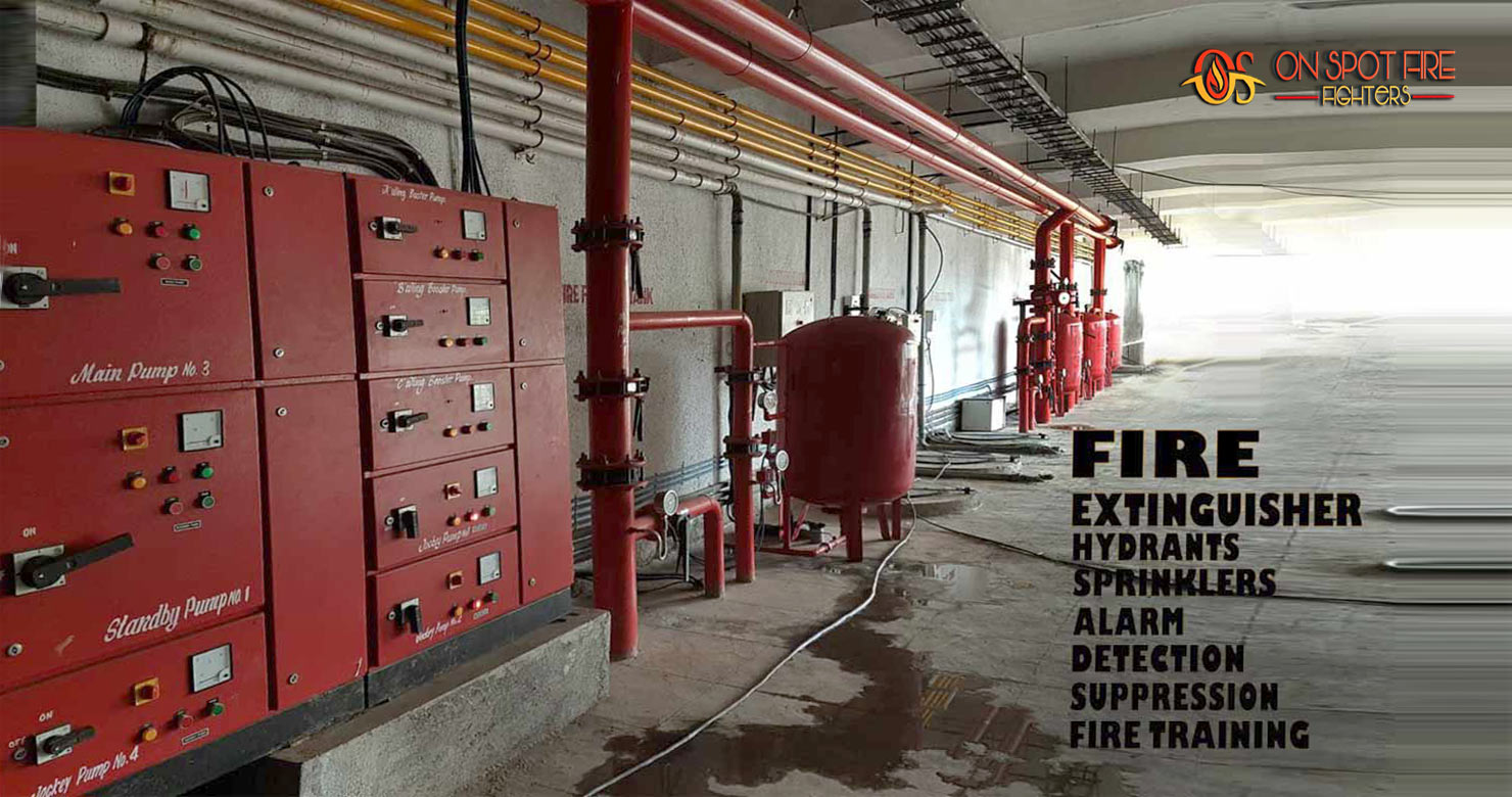 Fire Fight Industrial Hydrent Hose Pump Systems Installation rajkot gujarat